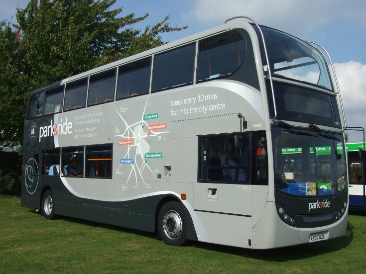 Park and Ride double deck bus AE07KZA
