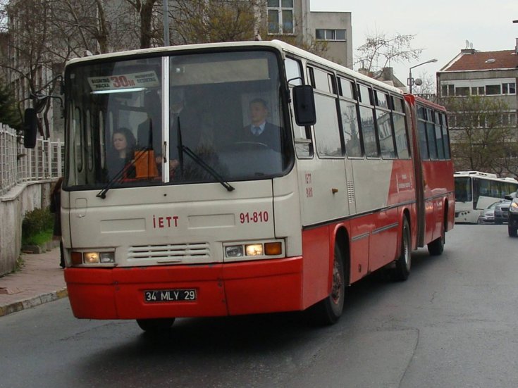 Articulated bus in Istanbul, Turkey