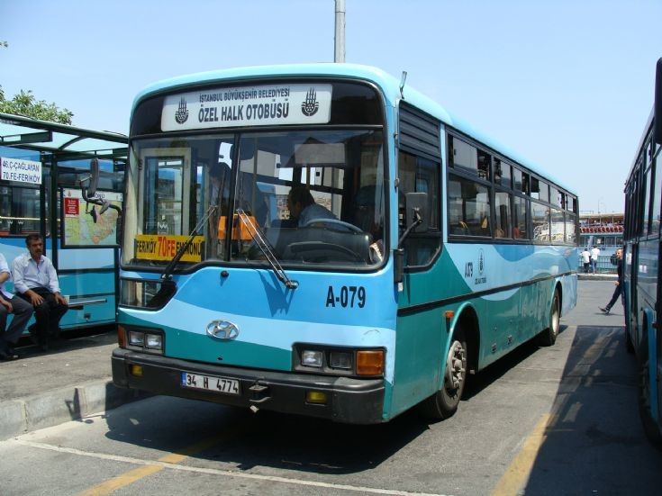 Hyunday bus in service in Istanbul