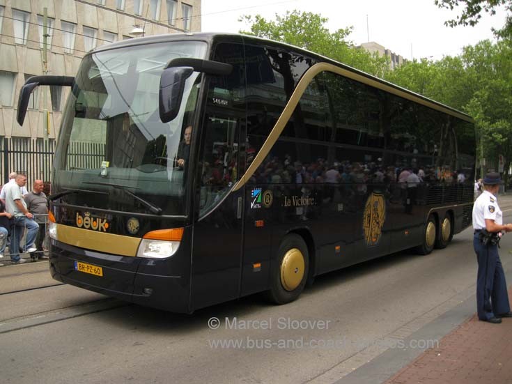 Setra tri-axle luxury touring coach