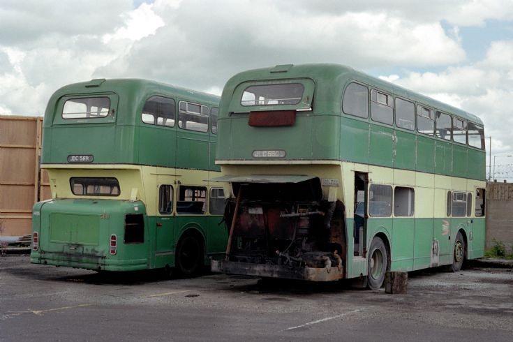 Ex Teesside Daimler Fleetlines.
