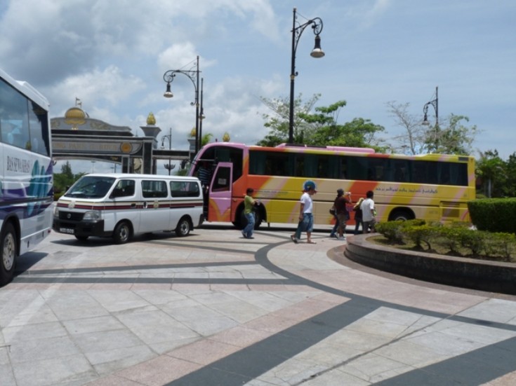 Coach and bus staging area
