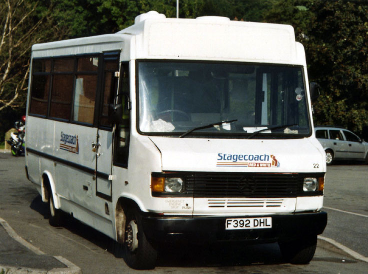 Stagecoach Red & Wite Mercedes mini bus 22