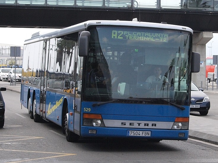 Setra tri-axle bus
