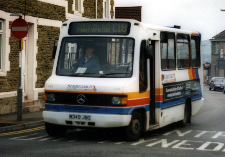 Stagecoach mini bus C18 to Pontypridd
