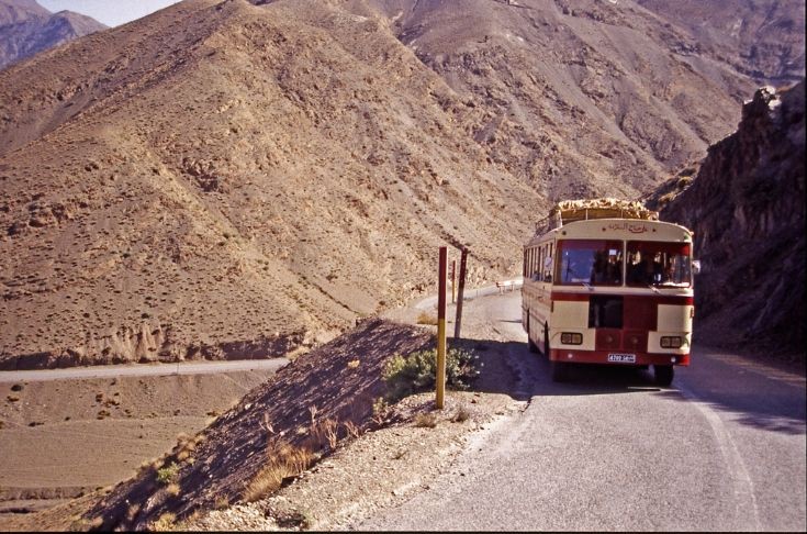Driving through the Atlas Mountains