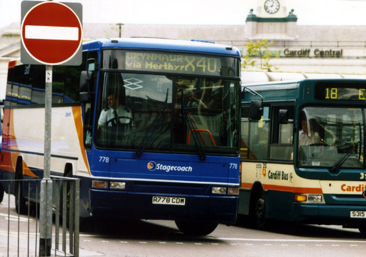 Stagecoach intercity bus X40 Brynmawr via Merthyr