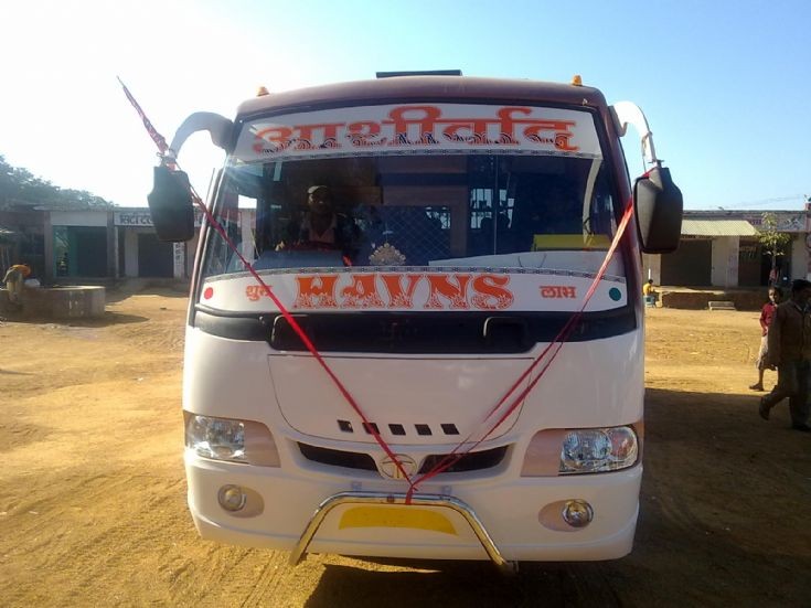 Ashirwad Travels bus in Chhuria