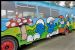 Detail of Smurf livery