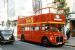 Picture of red open top double decker bus